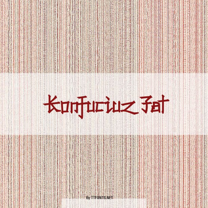 Konfuciuz Fat example
